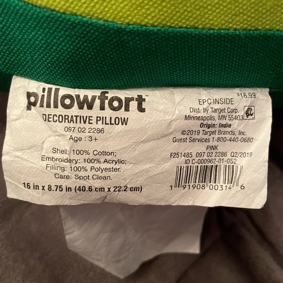 Pillowfort life is sweet watermelon decorative pillow - Picture 4 of 6